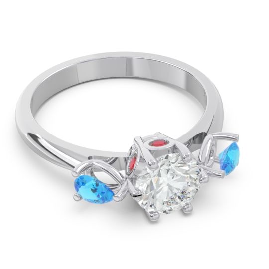 Three Stone Pear Taraggana Ring