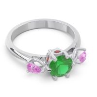 Three Stone Pear Taraggana Ring
