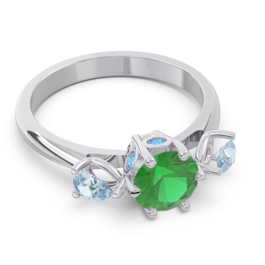 Three Stone Pear Taraggana Ring