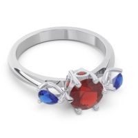 Three Stone Pear Taraggana Ring