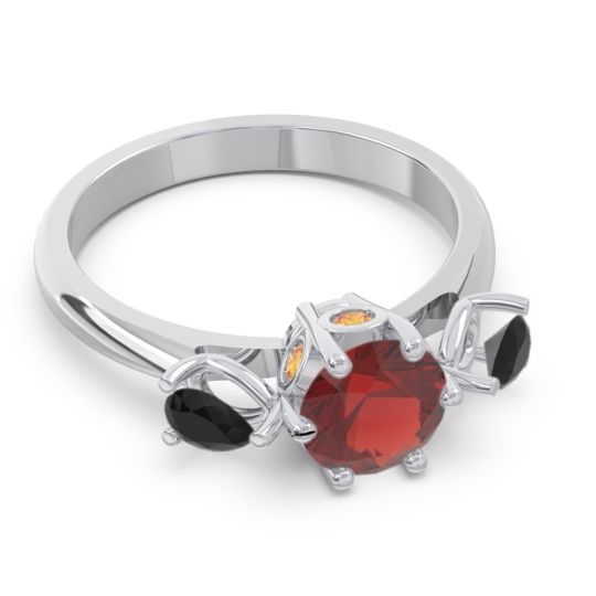 Three Stone Pear Taraggana Ring