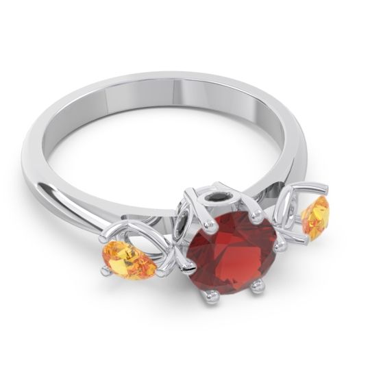 Three Stone Pear Taraggana Ring