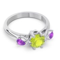 Three Stone Pear Taraggana Ring