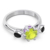 Three Stone Pear Taraggana Ring