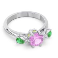Three Stone Pear Taraggana Ring
