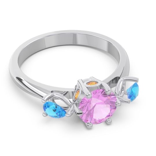 Three Stone Pear Taraggana Ring