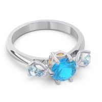 Three Stone Pear Taraggana Ring