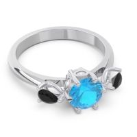 Three Stone Pear Taraggana Ring