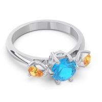 Three Stone Pear Taraggana Ring