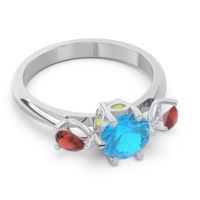 Three Stone Pear Taraggana Ring
