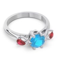 Three Stone Pear Taraggana Ring