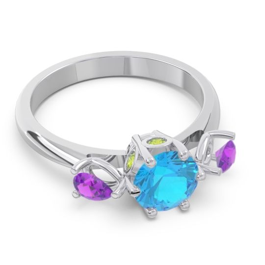 Three Stone Pear Taraggana Ring