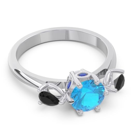 Three Stone Pear Taraggana Ring