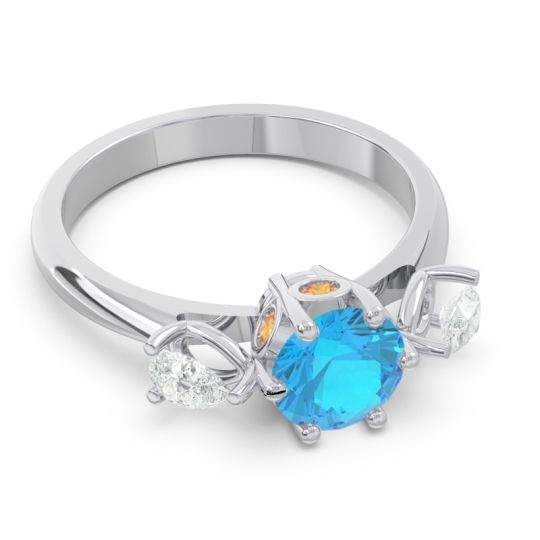 Three Stone Pear Taraggana Ring