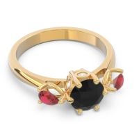 Three Stone Pear Taraggana Ring