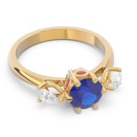 Three Stone Pear Taraggana Ring