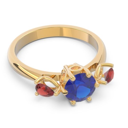 Three Stone Pear Taraggana Ring