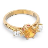 Three Stone Pear Taraggana Ring