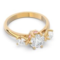 Three Stone Pear Taraggana Ring