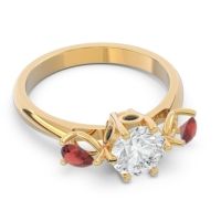 Three Stone Pear Taraggana Ring