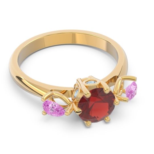 Three Stone Pear Taraggana Ring