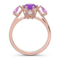 Three Stone Pear Taraggana Ring