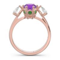 Three Stone Pear Taraggana Ring