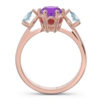 Three Stone Pear Taraggana Ring