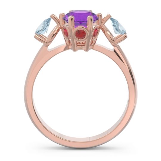 Three Stone Pear Taraggana Ring