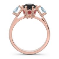 Three Stone Pear Taraggana Ring