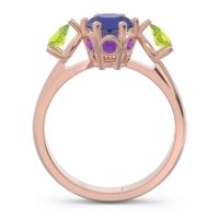 Three Stone Pear Taraggana Ring