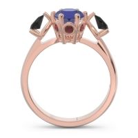 Three Stone Pear Taraggana Ring