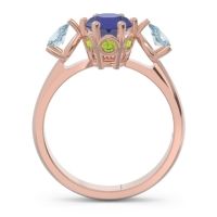 Three Stone Pear Taraggana Ring