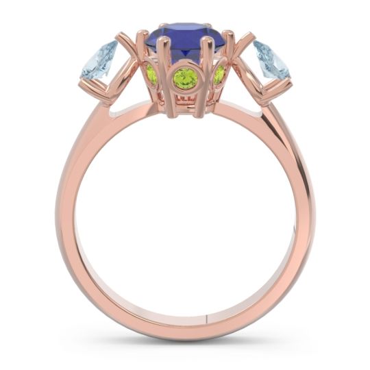 Three Stone Pear Taraggana Ring