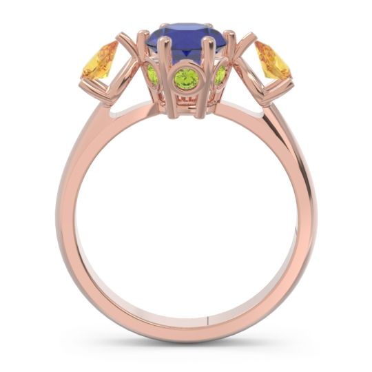 Three Stone Pear Taraggana Ring