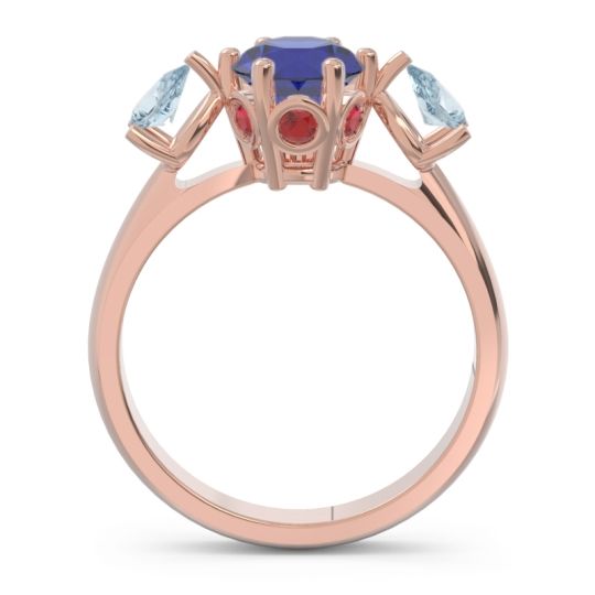 Three Stone Pear Taraggana Ring