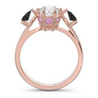 Three Stone Pear Taraggana Ring
