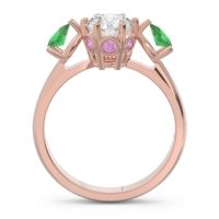 Three Stone Pear Taraggana Ring