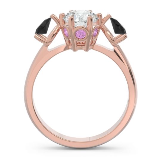 Three Stone Pear Taraggana Ring