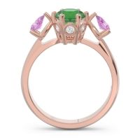 Three Stone Pear Taraggana Ring