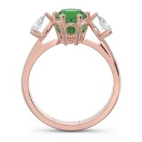 Three Stone Pear Taraggana Ring