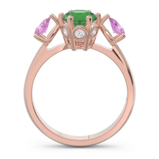 Three Stone Pear Taraggana Ring