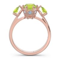 Three Stone Pear Taraggana Ring