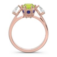 Three Stone Pear Taraggana Ring