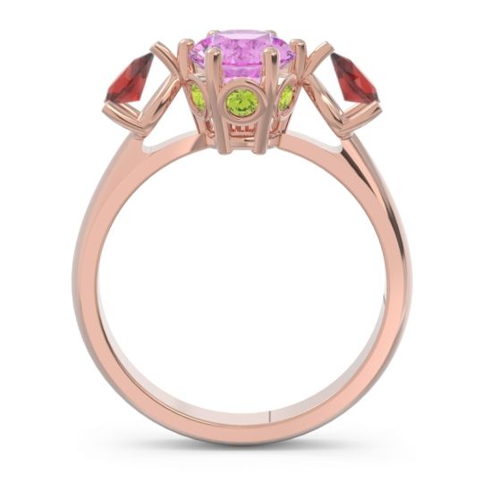 Three Stone Pear Taraggana Ring