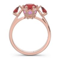 Three Stone Pear Taraggana Ring