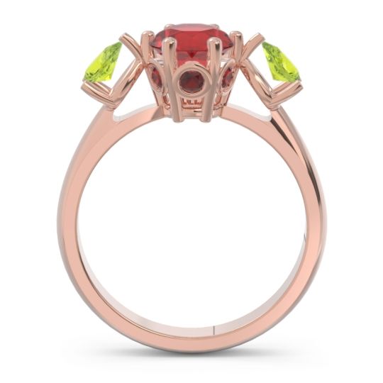 Three Stone Pear Taraggana Ring