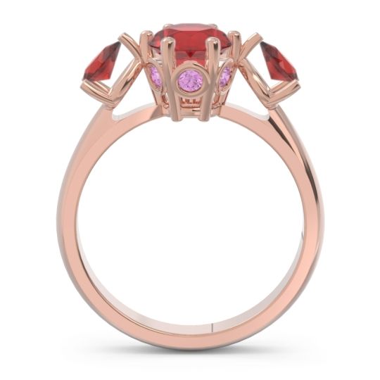 Three Stone Pear Taraggana Ring