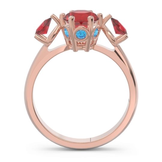 Three Stone Pear Taraggana Ring