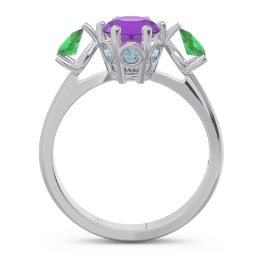 Three Stone Pear Taraggana Ring